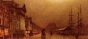 Atkinson Grimshaw Liverpool Custom House Spain oil painting reproduction